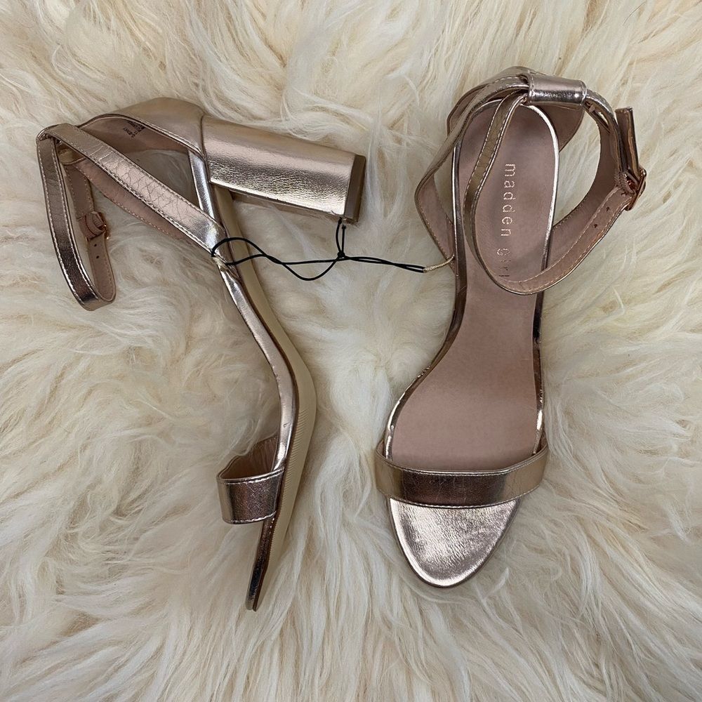 Rose Gold Madden Girl Heels